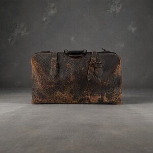 Vintage Belber Cowhide Leather Travel Doctor Bag